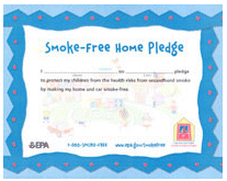 Smoke free pledge logo