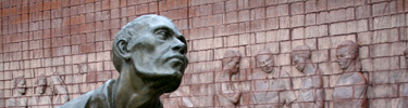 Sculpture in the POW Memorial Courtyard