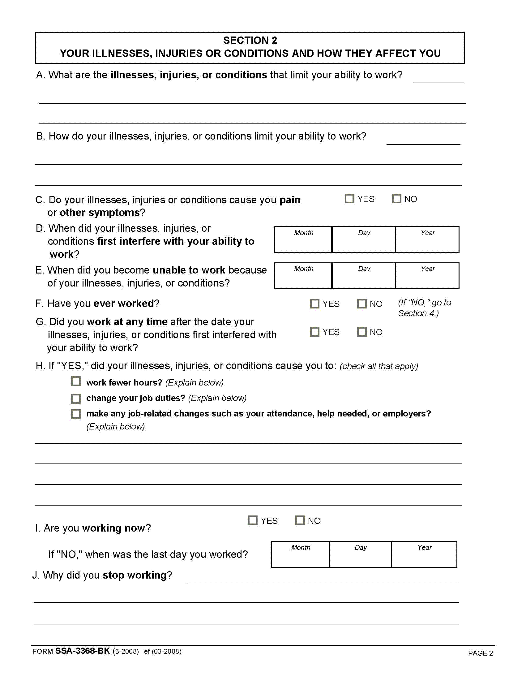 Disability Report Form Guide (Adults)