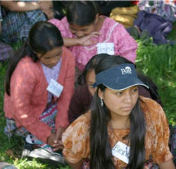 Image of Mayan girls and young women from Guatemala