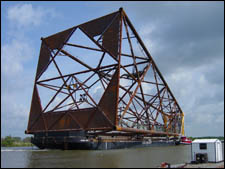 Photograph of a barge.