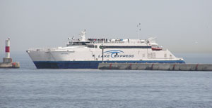 The Lake Express, a ferry financed with Title XI financing