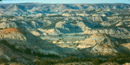 The Little Missouri River has carved the badlands over the last 600,000 years.