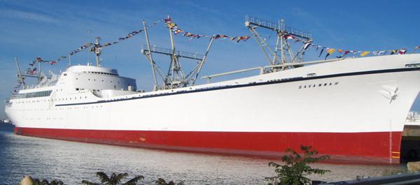 Nuclear Ship Savannah - Dressed Ship; A New Coat of Paint
