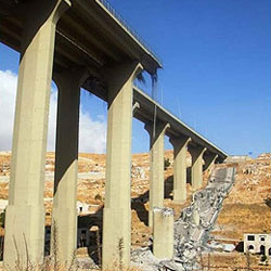 Photos of USAID beginning reconstruction of Mudeirej Bridge in Lebanon - Click for photo gallery