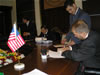The MOU was signed by USAID Country Representative Ashley Moretz and Turkmenistan's new Minister of Health Ata Serdarov