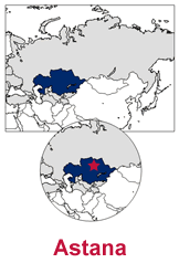 gif image - Kazakhstan country map