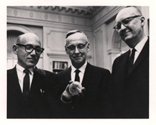 Joshua Lederberg with James F. Crow and Fred Harvey Harrington. [1967].