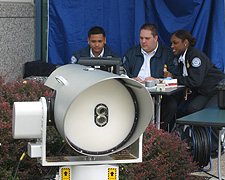 ACY Federal Security Director Ronald Facciponti supported provided three TSOs from ACY to support this program.  LTSO's Tahnee Croskey and Jim Phelan and TSO Mark Garcia operated the SPO-20 equipment for the five day project in Cape May.