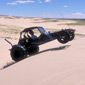 Off highway vehicle on sand dunes east of Rock Springs, Wyoming.