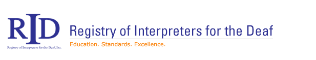 RID - Registry of Interpreters for the Deaf