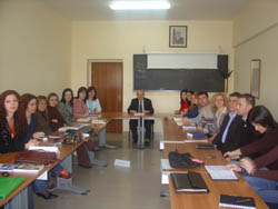 Photo of law students at Albania’s Magistrates School