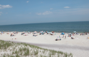 Watch Hill Beach in summer.