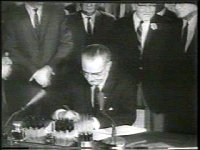 Signing of the Civil Rights Act of 1964