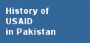 History of USAID in Pakistan
