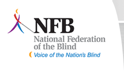NFB Logo and tagline - Voice of the Nation's Blind