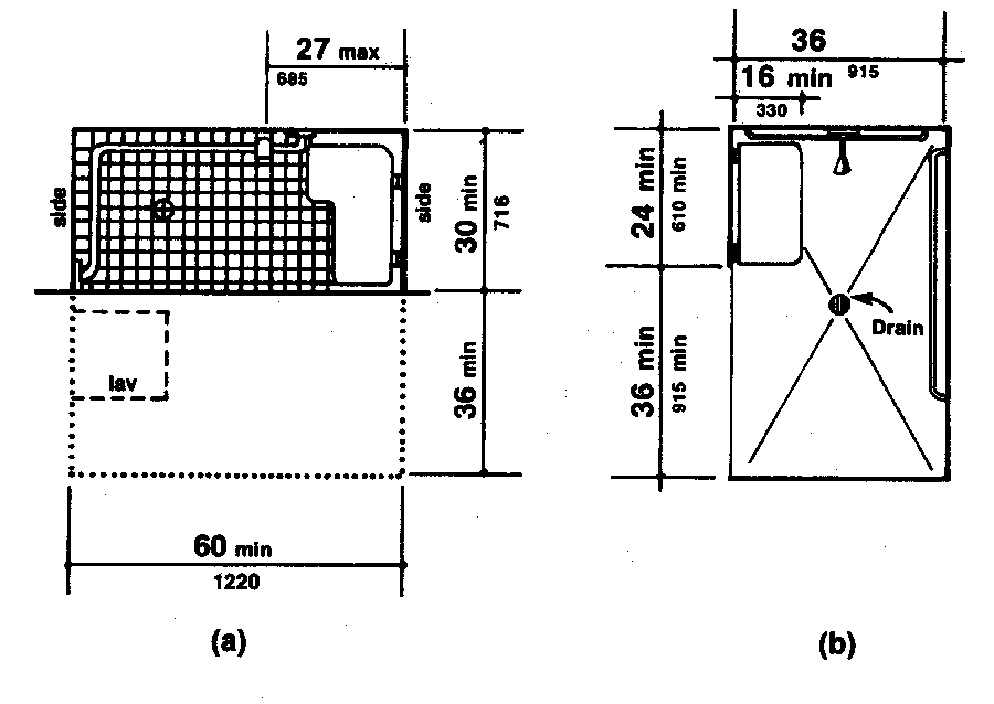 Roll-In Showers with Seat