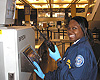 Photos of TSA preparations at Houston William P. Hobby Airport.