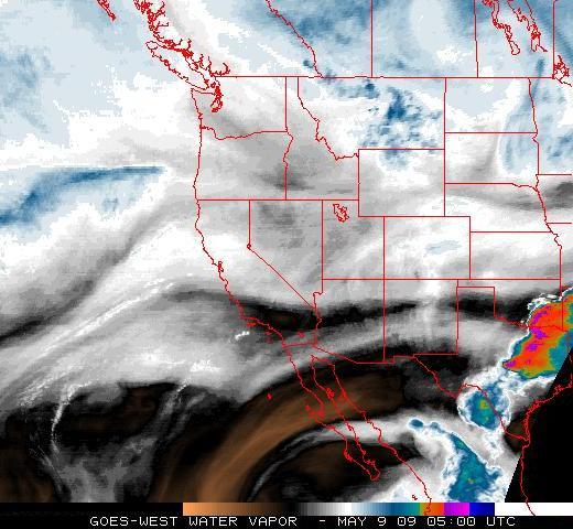 Water Vapor Satellite Image