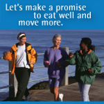 Diverse group of women enjoying a brisk walk