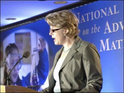 Secretary Spellings delivers remarks at the Library of Congress luncheon for the First National Summit on the Advancement of Girls in Math and Science.
