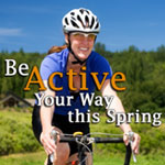 Be Active Your Way this Spring electronic greeting card - woman cycling