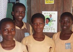 Sara club members from the Immaculate Conception Catholic Junior Secondary School in Kpando, in Ghana’s Volta Region.