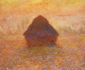 Claude Monet 'Grainstack (Sun in the Mist)' 1891, Oil on canvas Minneapolis Institute of Arts