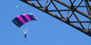 BASE Jumper at New River Gorge