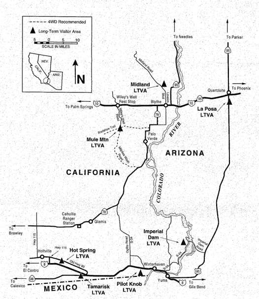 General location map of all 7 LTVAs