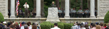 Superintendent Fred Boyles speaking on Memorial Day 2005