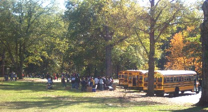 Children enjoying a day at Ocmulgee National Monument