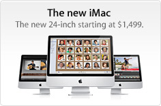 The new iMac. The new 24-inch starting at $1,499.