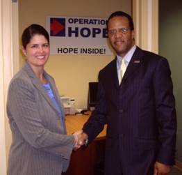 NCUA Board Member Hyland and Operation HOPE CEO John Hope Bryant