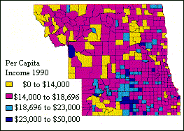 GIF-Northern Plains per capita income by county