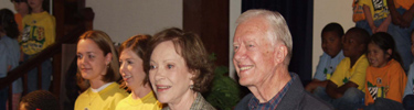 President and Mrs. Carter at the Rosalynn Carter Gallery opening program