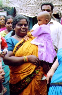 Mary offers a loving family environment to young Nithya.