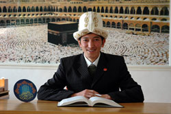 Imam Abdinazar, at his office in Jalal-Abad, Kyrgyzstan, has given a boost to health education by leveraging the city’s impressive network of mosques and schools.