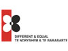 Different and Equal (D and E) shelter logo