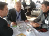 Xhevit Hysenaj (right), owner of Xherdo Herbs and Spice Co. met with French businessmen at this year's IFEAT conference in Budapest. Based on such meetings, Xherdo signed eight contracts worth more than €500,000, with prospects for more