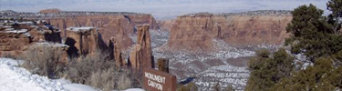 Monument Canyon in the Winter