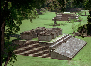 Mayan ruins at Copan Ruinas, Honduras. May 1995. [© AP Images]