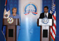 La Secretara de Estado de Estados Unidos, Hillary R. Clinton y el Presidente Leonel Fernández