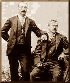 Portrait of Frank and Albert Michaud, discoverers of Jewel Cave.