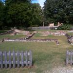 Foundations of 17th-century structure at Historic Jamestowne.