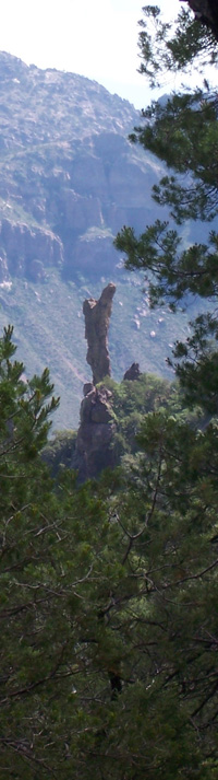 The Boot rock in Boot Canyon