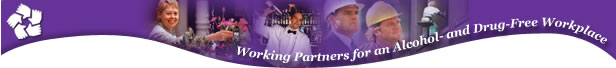 Working Partners for an Alcohol- and Drug-Free Workplace.  Photos representing the workforce - Digital Imagery© copyright 2001 PhotoDisc, Inc.