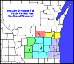drought divisions in southern wisconsin