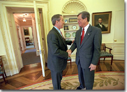 Bush with Lott