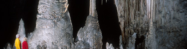 Temple of the Sun in the Big Room of Carlsbad Cavern.